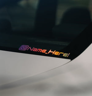 
                  
                    Load image into Gallery viewer, custom instagram decal for car
                  
                
