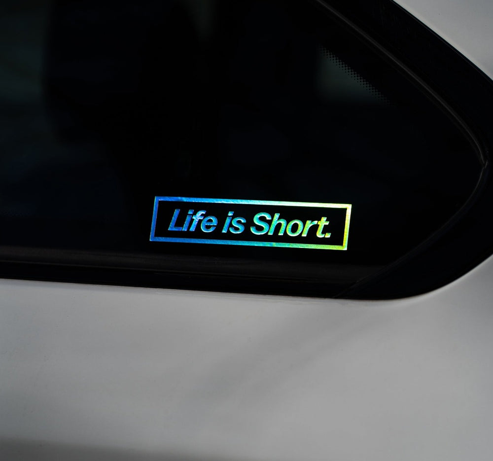 
                  
                    Load image into Gallery viewer, life is short sticker
                  
                