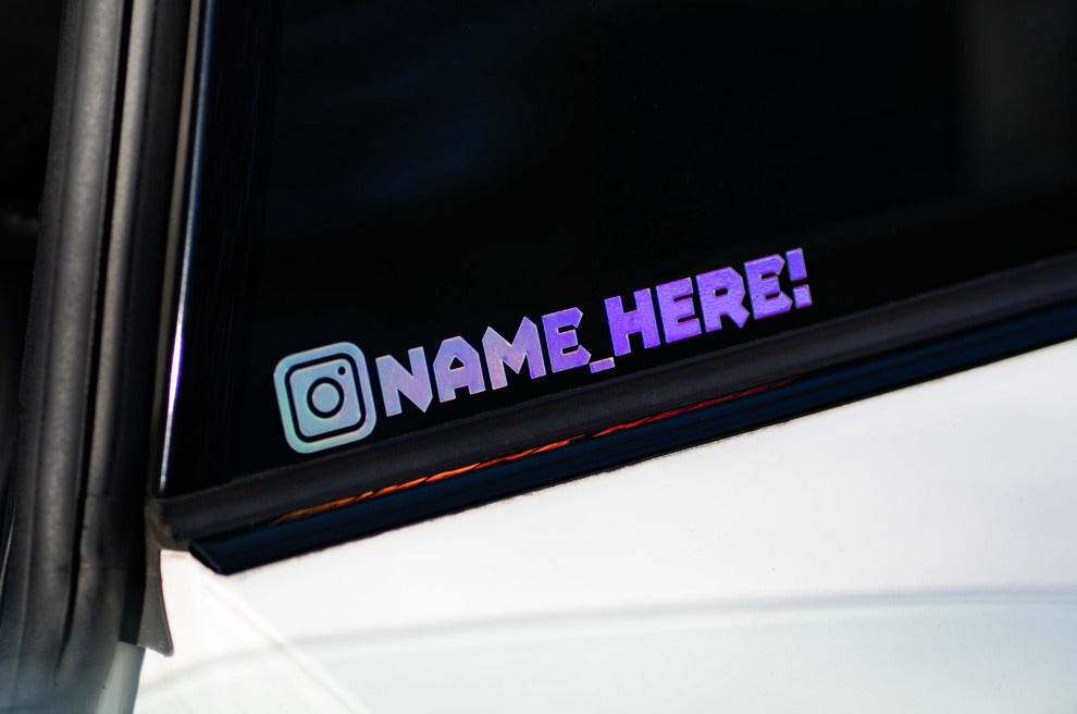 
                  
                    Load image into Gallery viewer, custom instagram decal for car
                  
                