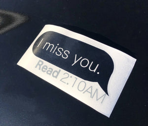 
                  
                    Load image into Gallery viewer, car stickers, i miss you car sticker
                  
                
